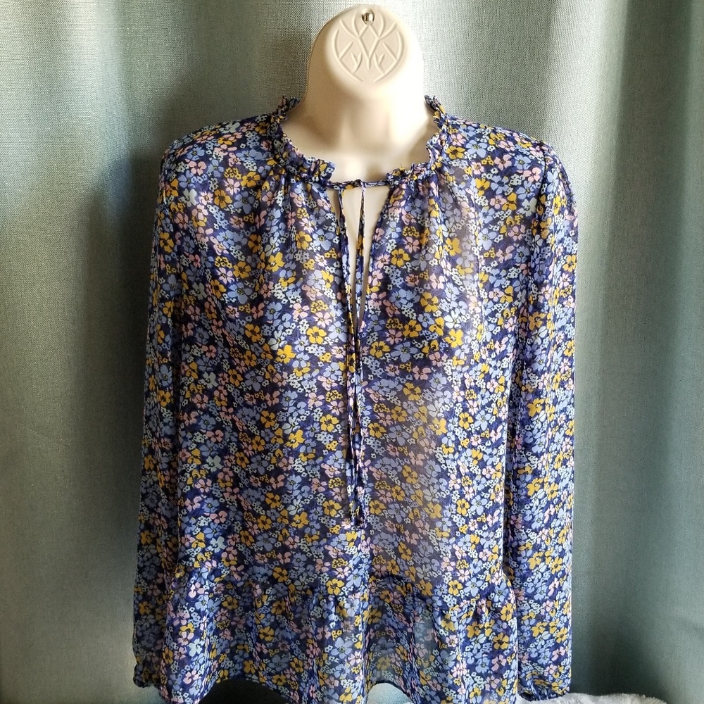 GAP Floral Long-sleeved Blouse